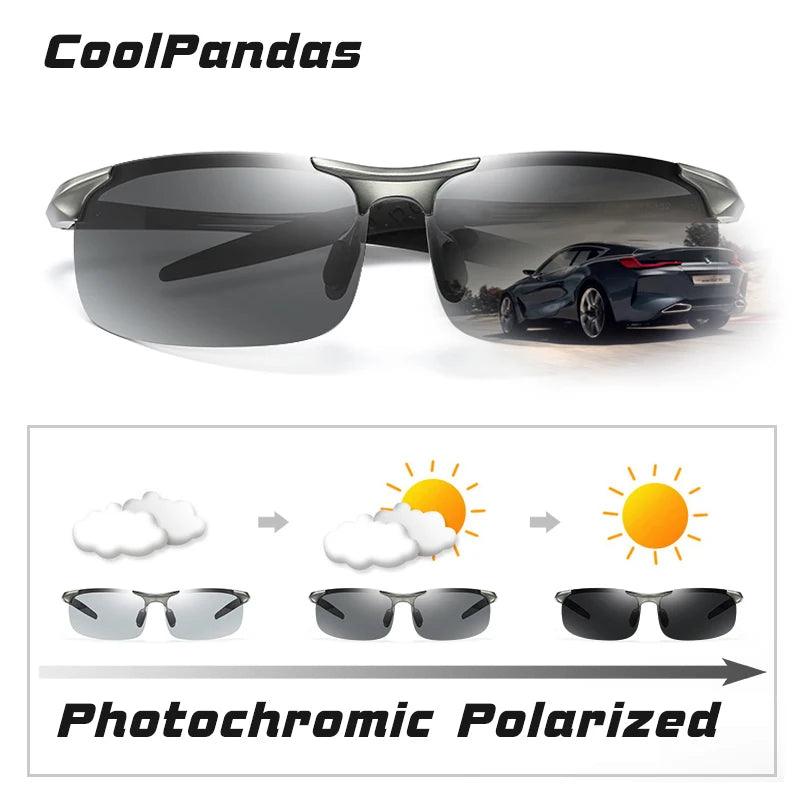 Photochromic And Polarized Glasses With Aluminum Frame - 60 Off Store