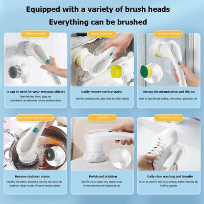 Multifunctional Electric Cleaning Brush usb charging - 60 Off Store
